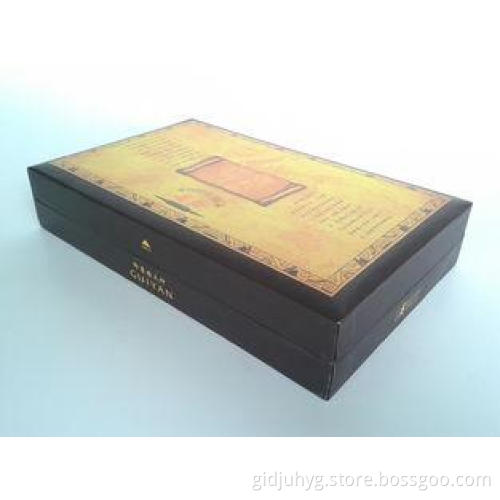 Printed Rigid Board Gift Packaging Box With Sponge Tray, Ho